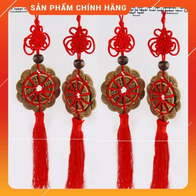 Tiền xu phong thủy hoa mai 10 cánh rời, dây treo ô tô 206230