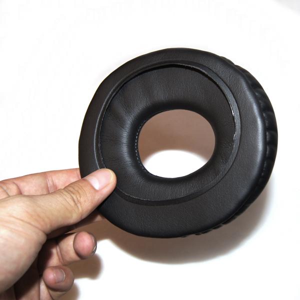 Black cozy leather foam Ear Cushions for Headphones MDR CD1000 MDR CD3000