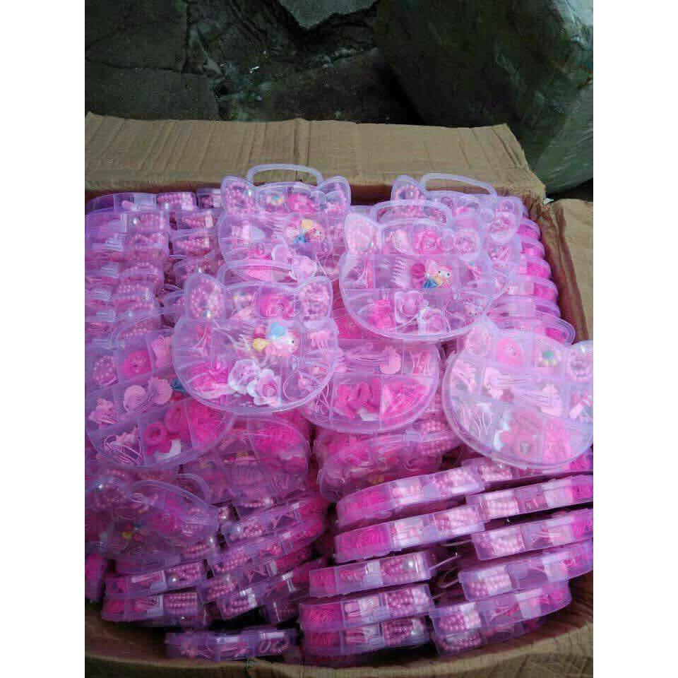 Hộp tóc hello kitty - Hộp nơ tóc kitty cho bé gái thêm xinh xắn