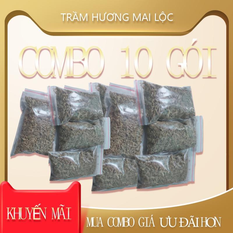 Vụn trầm hương dùng xông nhà Combo 10 gói