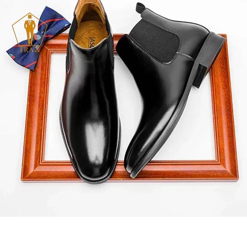 Giày boots nam TRAZ Chelsea Boots Classic đế khâu