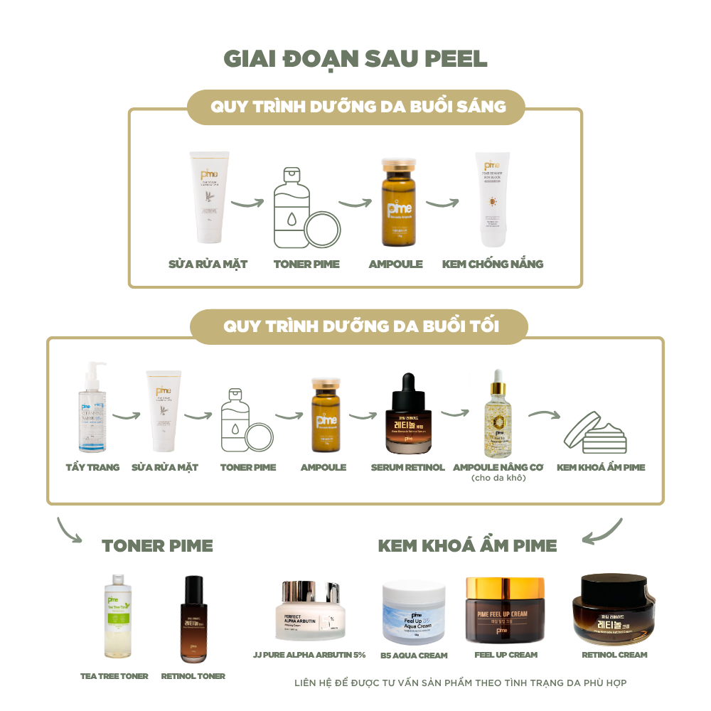 Pime Remade Retinol Peel hỗ trợ tái tạo da, trẻ hóa da, làm sáng da, cải thiện độ săn chắc và giảm dấu hiệu lão hóa 30ml