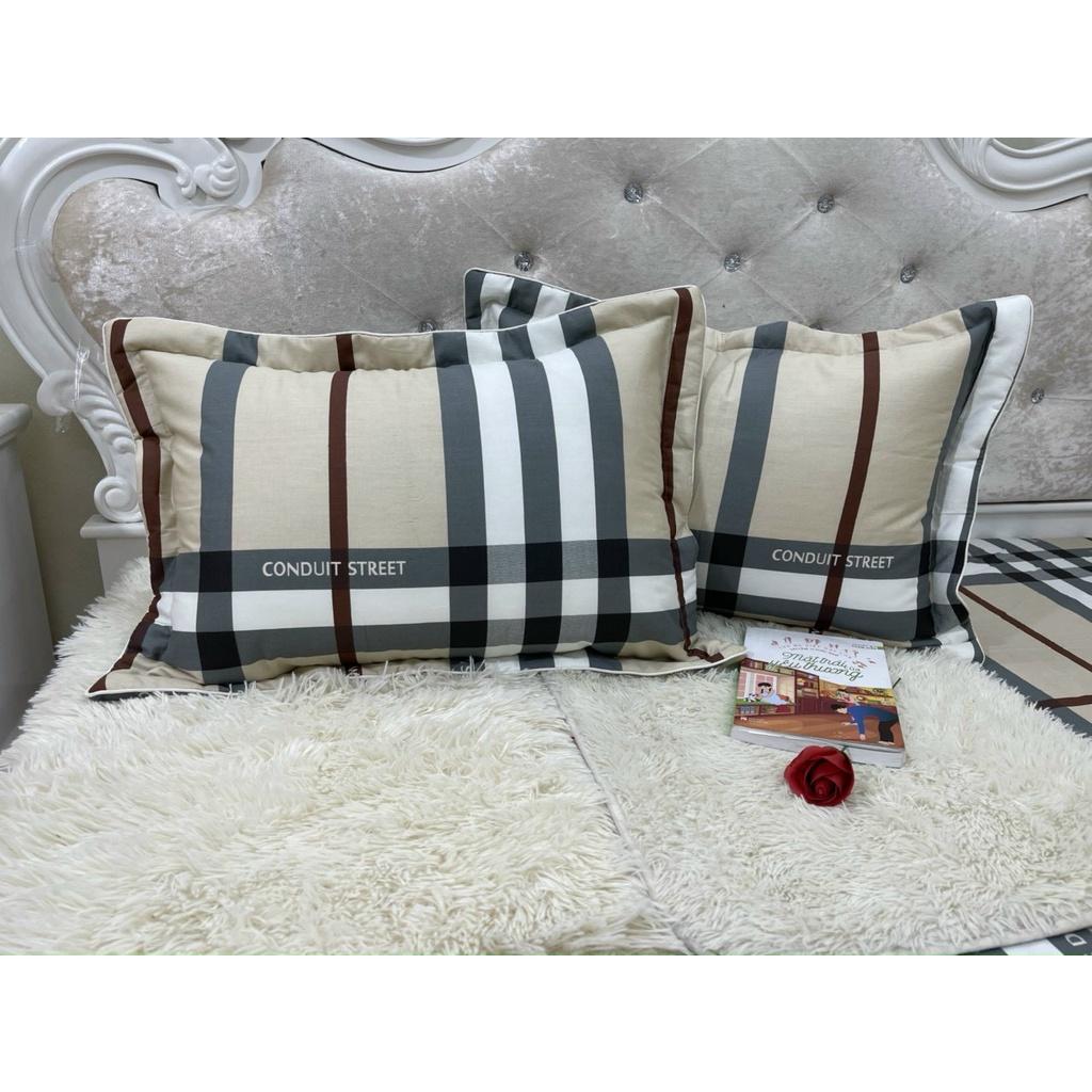 Vỏ Gối Nằm 100% Cotton Hàn Loại Đẹp Lót Bông Kích Thước 45x65cm