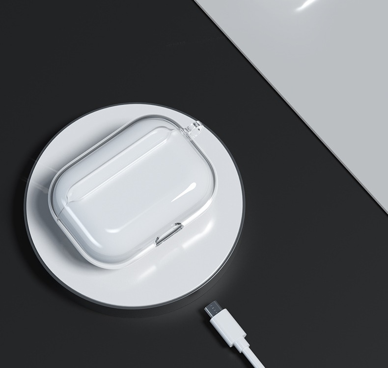 Vỏ Ốp Case Bảo Vệ TPU Trong Suốt Kai Cho AIRPODS Pro Kèm móc treo_ Hàng Chính Hãng