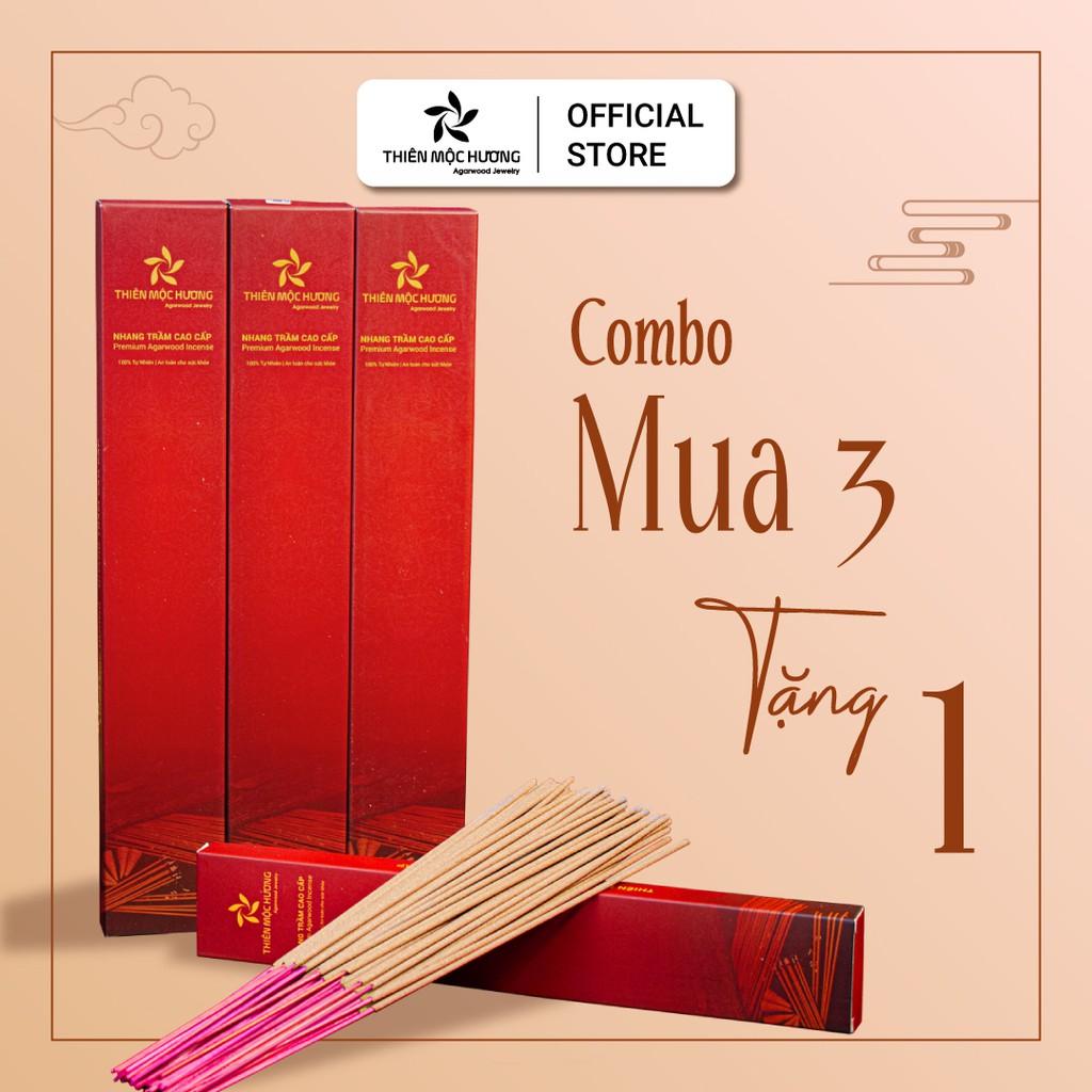 Nhang Trầm Hương tự nhiên - Loại Cao Cấp 16 năm, 30cm - Thơm dịu nhẹ, không cay mắt, không kích mũi, lưu hương cực lâu - Thiên Mộc Hương