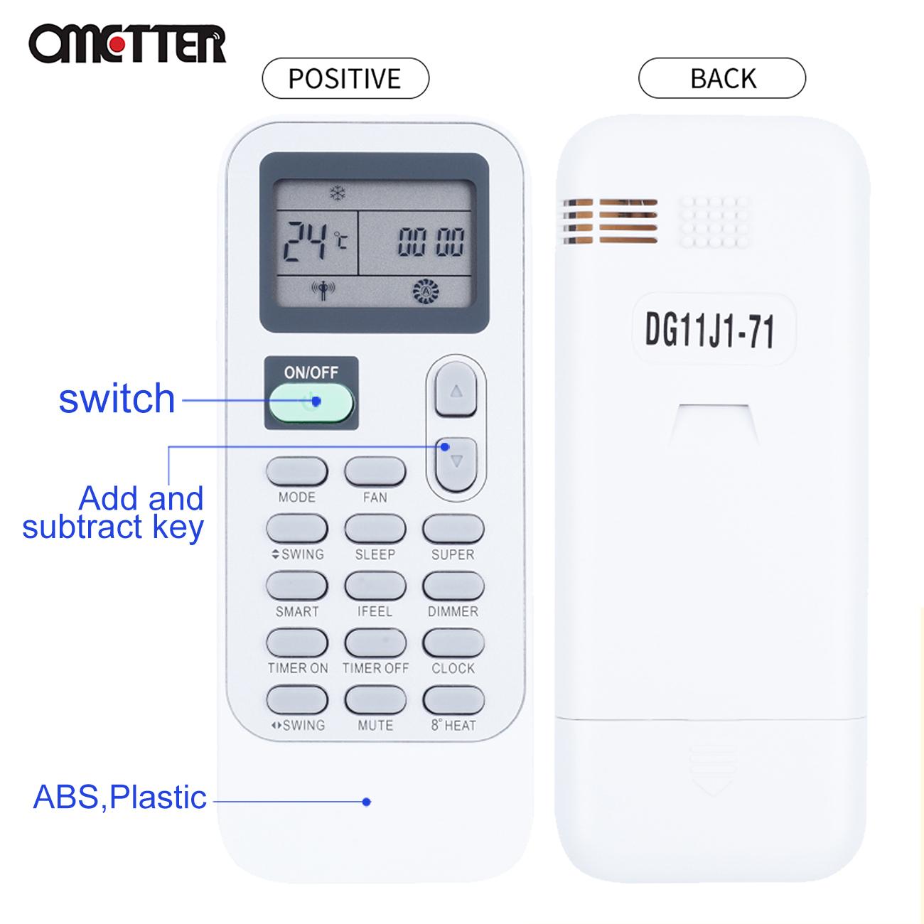Điều khiển từ xa được thay thế cho máy điều hòa không khí AC Hisense DG11J1-98 DG11J1-71