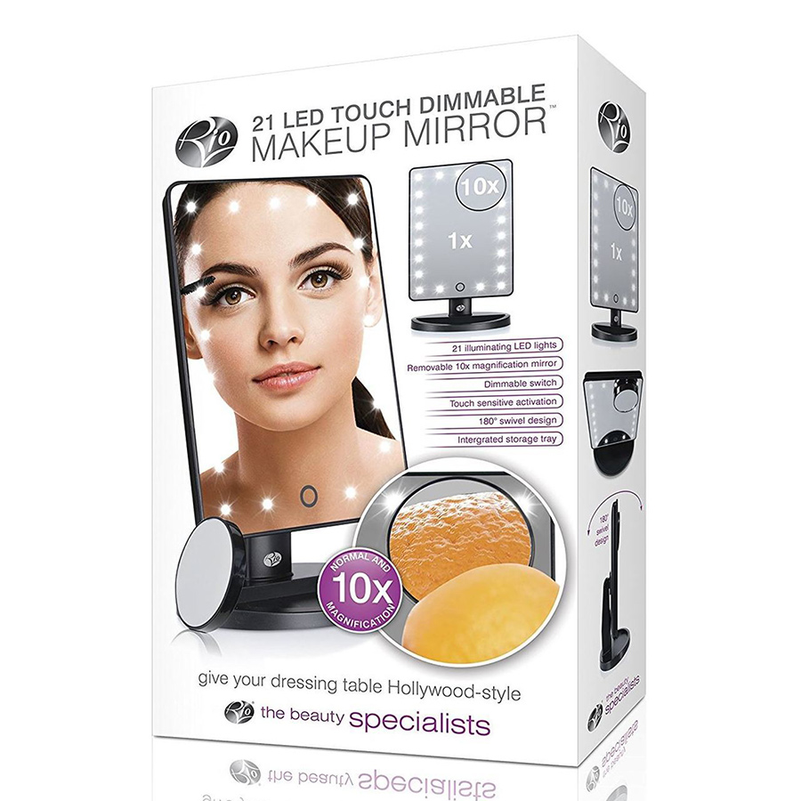 Gương Vuông Trang Điểm Gắn Đèn Led Rio Beauty MMSP