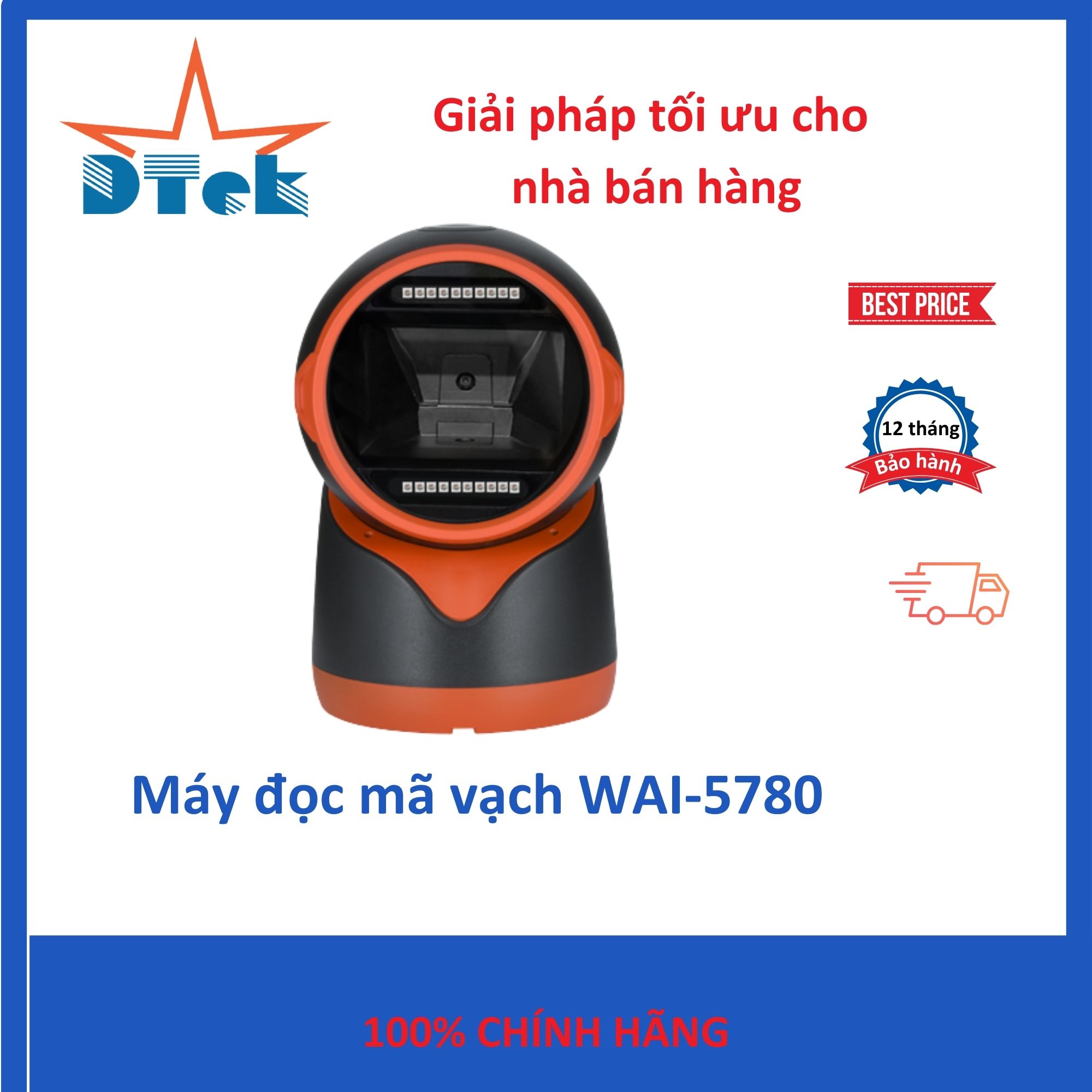 Máy đọc mã vạch đa tia Winson WAI-5780 Dtek - Hàng nhập khẩu chính hãng