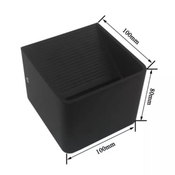 Đèn tường led trang trí hình vuông màu đen