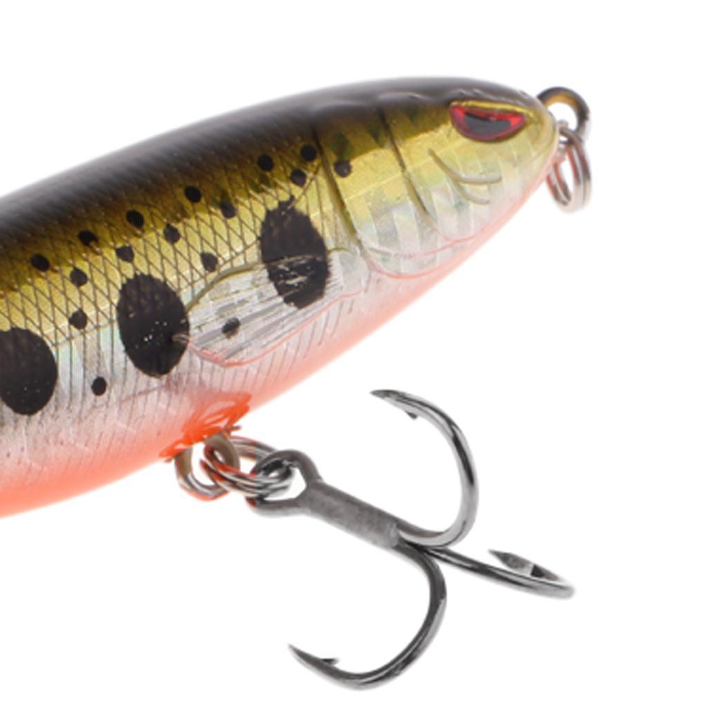 2pcs Popper Whopper 10cm 13.2g Topwater Lure for Carp Sea Bass Fishing Lures Artificial Hard Baits Soft Rotating Flexible Tail Fishing Tackle Bait