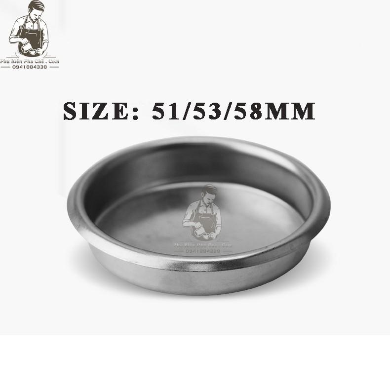 Ư Phin Mù Inox Vệ Sinh Máy Pha Cà Phê Size 51mm, 53mm, 58mm - Filter Mù inox - Phin Mù Cao Su