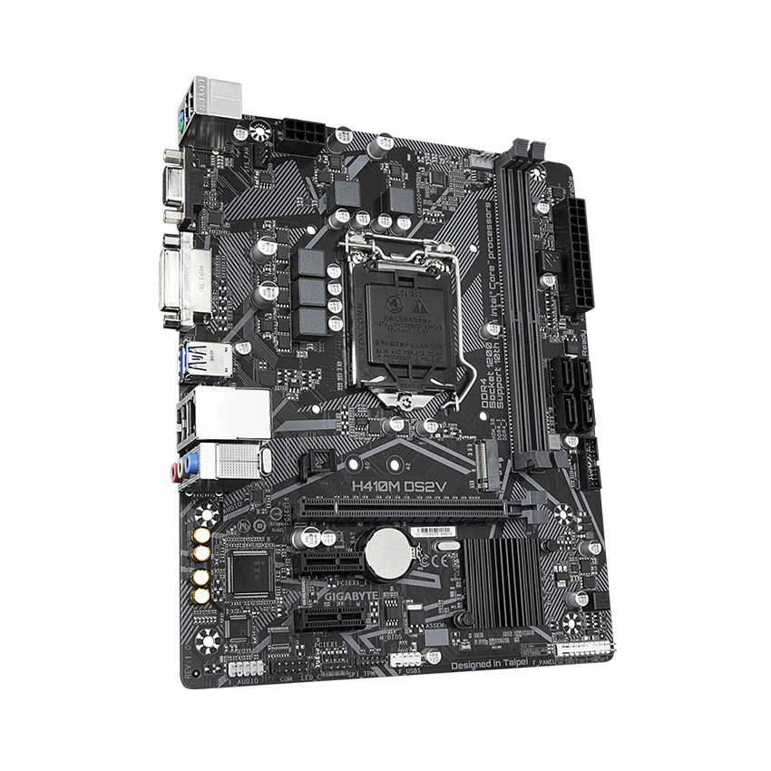 Bo Mạch Chủ Mainboard GIGABYTE H410M DS2V LGA 1200 cho Intel Gen 10 Comet Lake - Hàng Chính Hãng