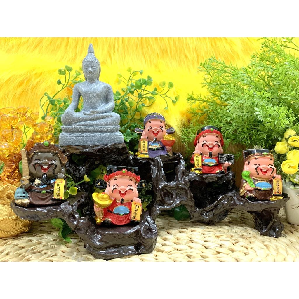 Phật Thích Ca cùng Ngũ Công Thần Tài tọa Đế 6 chân