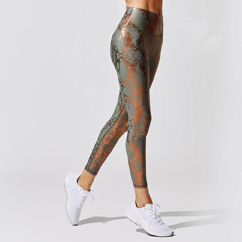 GXQIL Loài Rắn In Quần Legging Thể Dục Thể Thao Nữ Quần Tập Luyện Quần Áo Thể Thao Cao Cấp Quần Tập Yoga Nữ Tập Gym Quần Legging