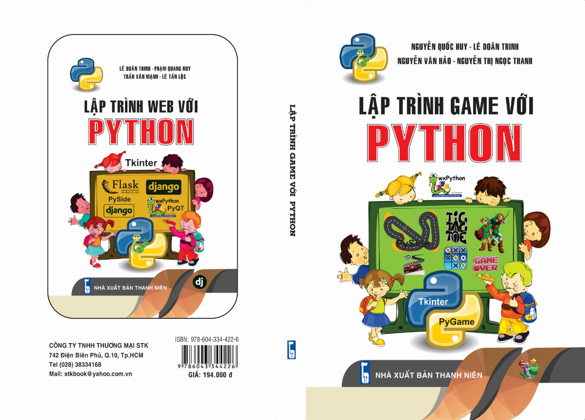 Sách - Lập Trình Game Với Python - STK ( Tặng Kèm Sổ Tay Xương Rồng )