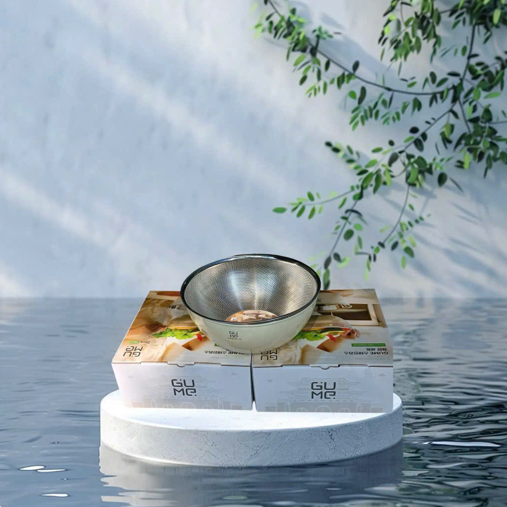 Bộ rổ chậu Inox 304 Hàn Quốc GM-DR0025 size 25cm