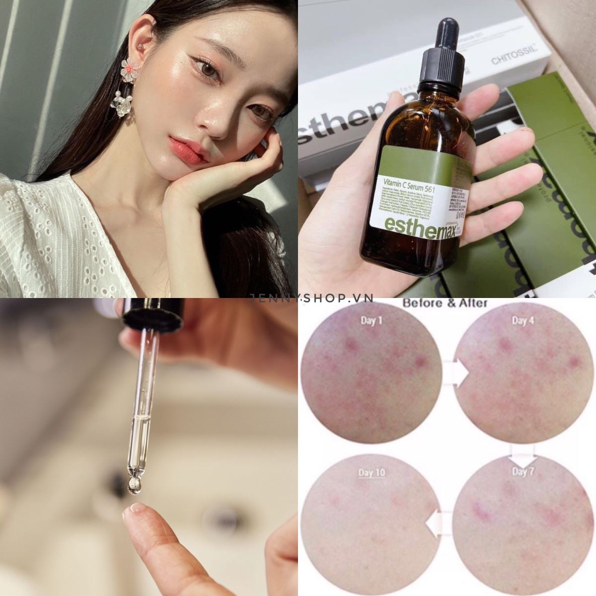 SERUM VITAMIN C ES THE MAX ngăn chặn lão hoá cho da