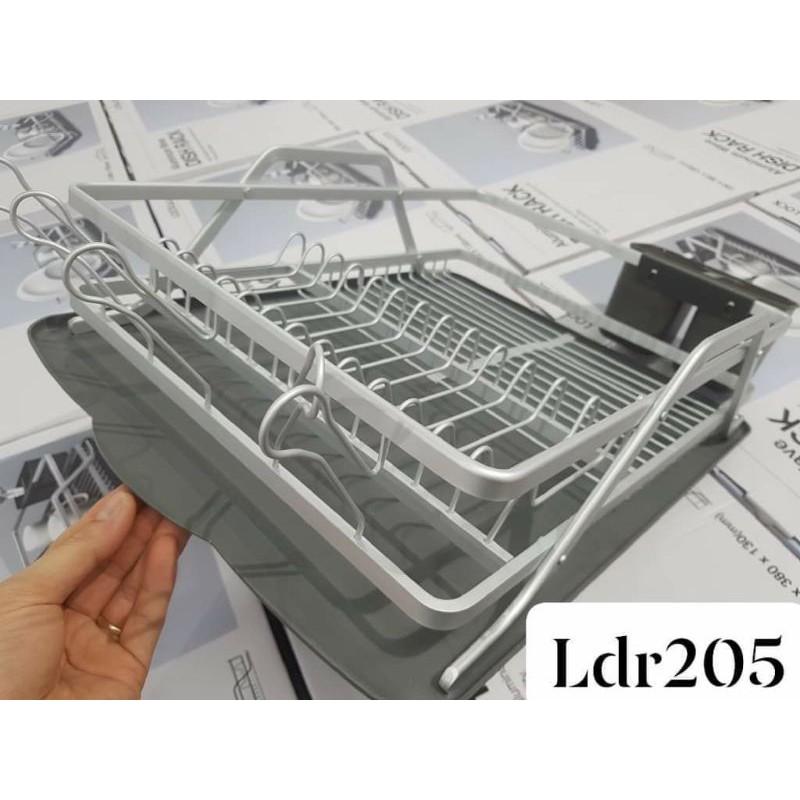 Kệ Úp Chén Dĩa 1 Tầng Bằng Nhôm Nhẹ Cao Cấp LDR205
