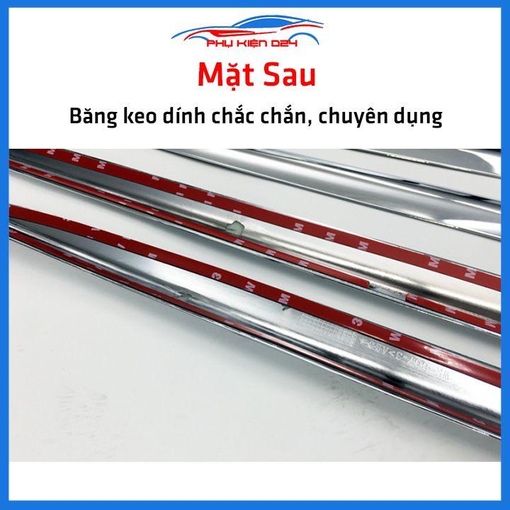 Bộ ốp nẹp sườn Outlander 2017-2018-2019-2020-2021-2022 mạ crom trang trí làm đẹp xe