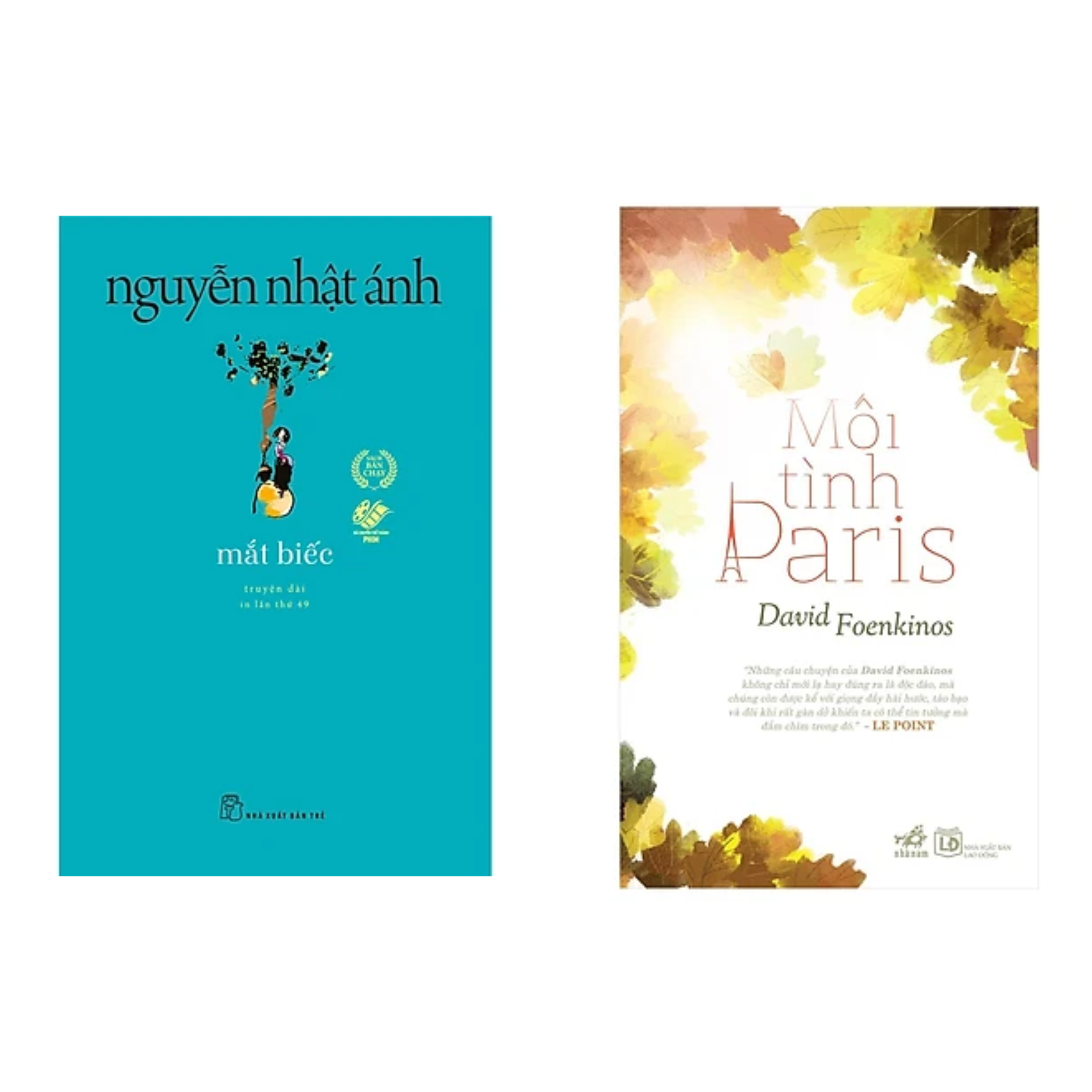 Combo Truyện Hấp Dẫn: Mối Tình Paris + Mắt Biếc (Bộ 2 Cuốn Văn Học Hay / Sách Tuổi Trẻ)