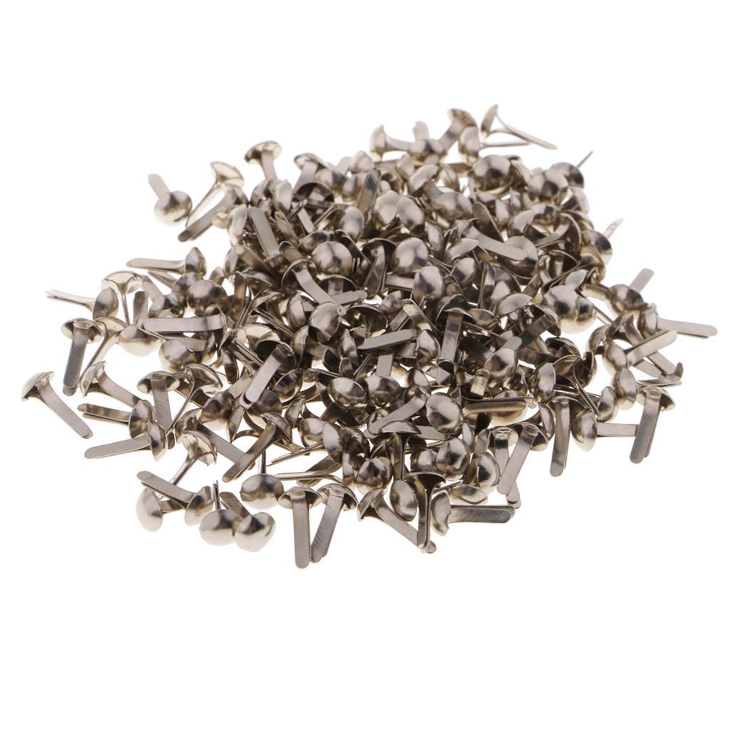 600pcs Metal Brads Decorative Paper Fasteners Scrapbooks Crafts Decorations