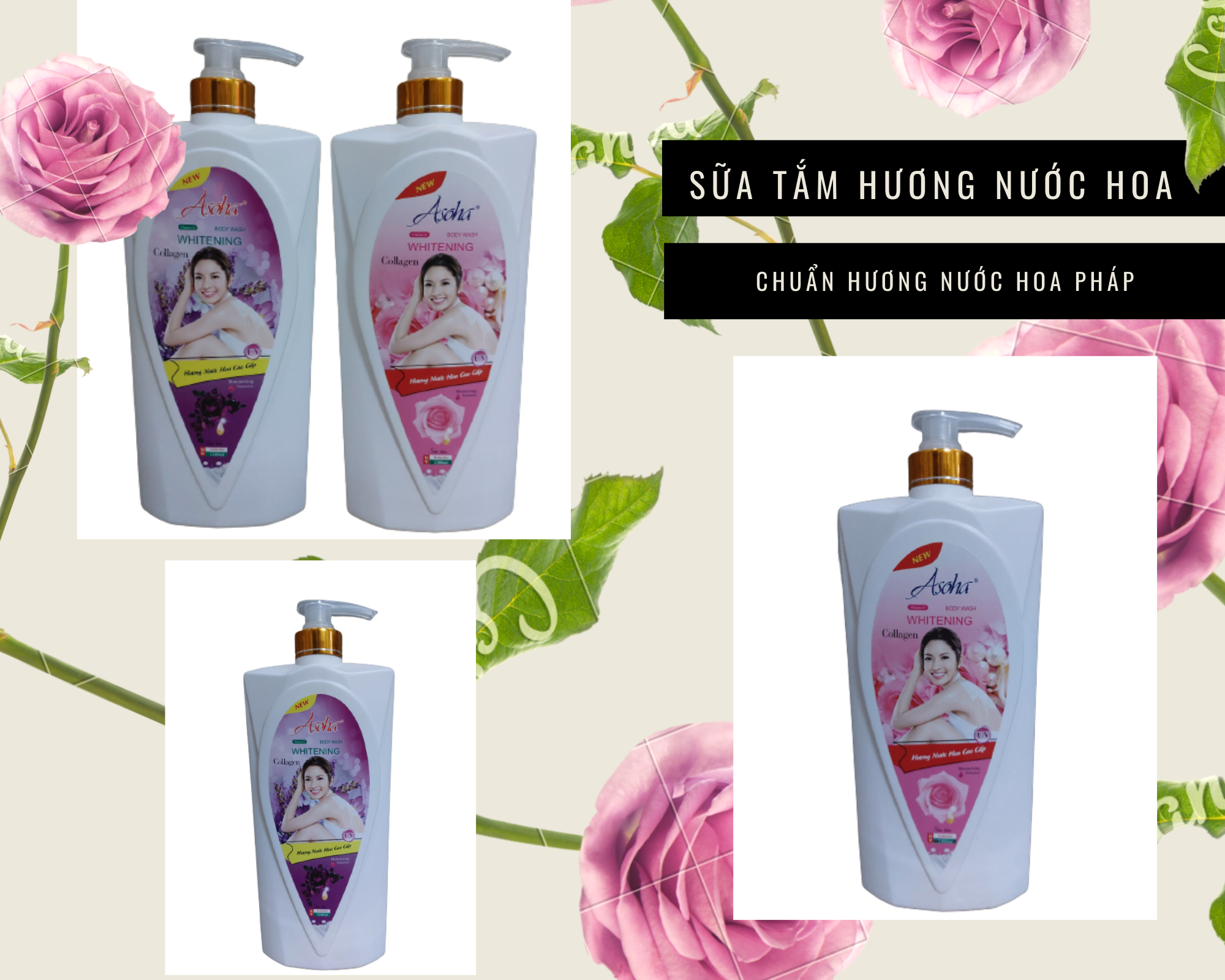 SỮA TẮM HƯƠNG NƯỚC HOA PHÁP 1200ML