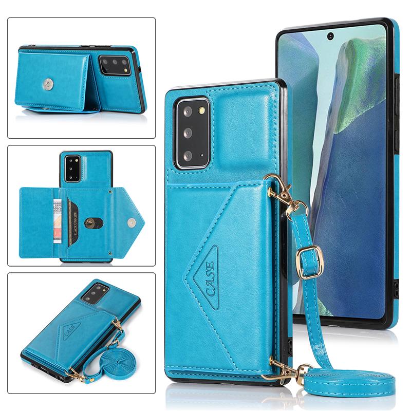 Bao da điện thoại thiết kế dạng ví nữ tính cho Samsung Note20 Ultra Note10 Plus A71 A51 A41 A31 A21S