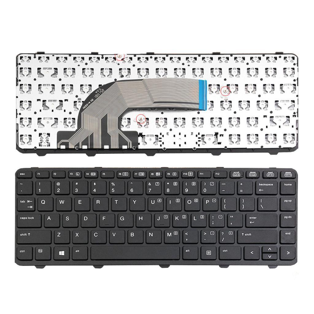 US Keyboard with Frame for HP ProBook 440 G0 440 G1 445 G1 PK1315D1A0 Laptop
