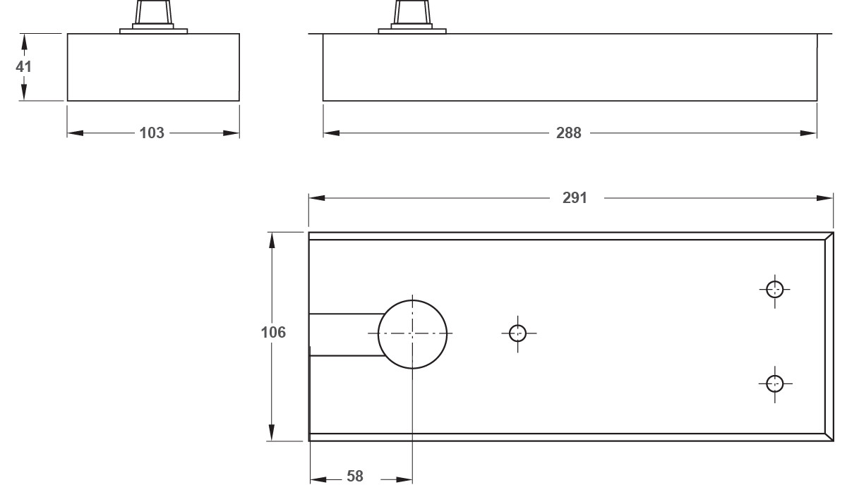 BẢN LỀ SÀN SS 01 VÀNG - 90KG- HUY HOÀNG