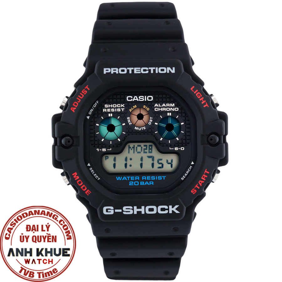 Đồng hồ nam dây nhựa Casio G-Shock chính hãng DW-5900-1DR