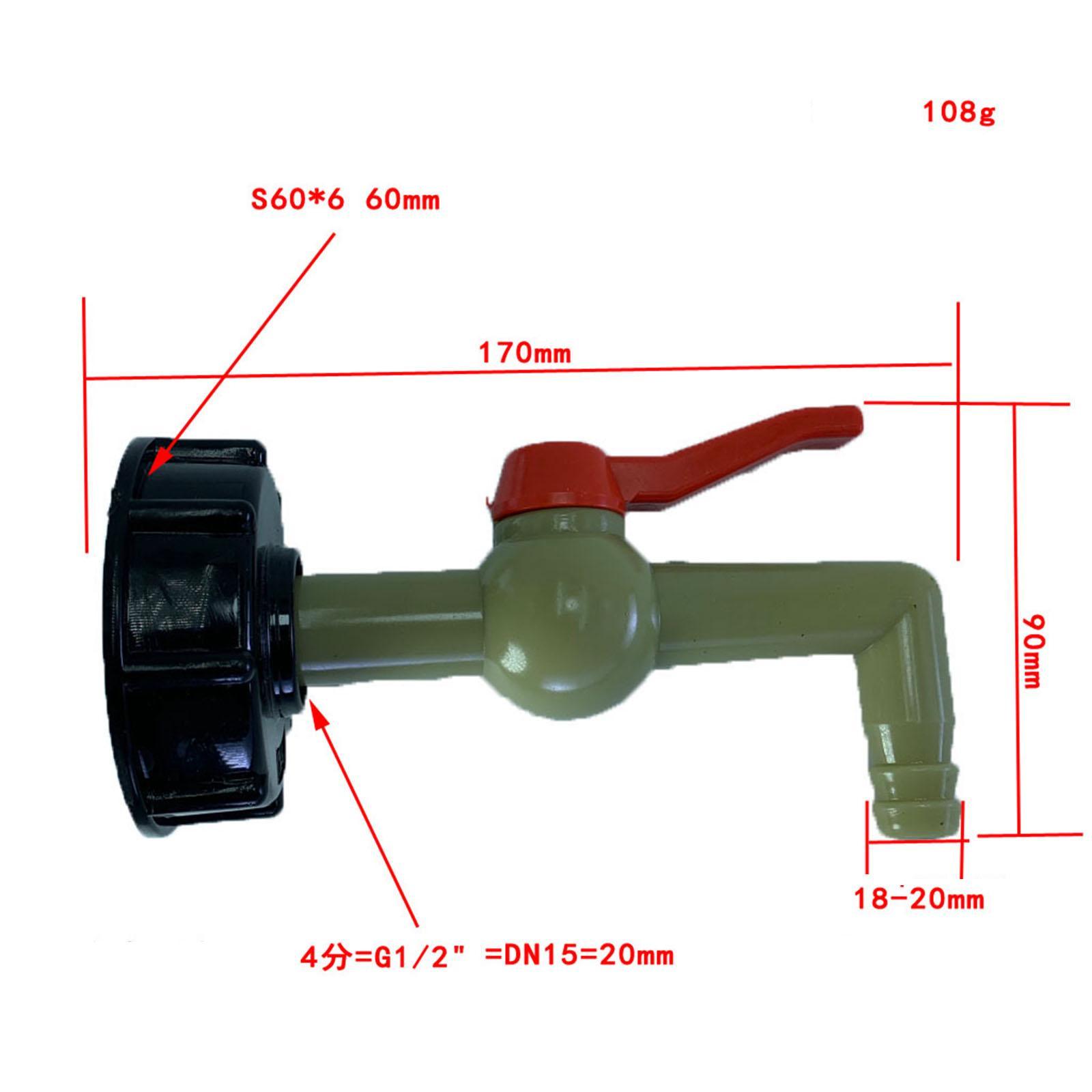 Water Faucet Trough Coarse Adapter DN20 Replacement Valves Water Food Grade Material S60x6 High Quality