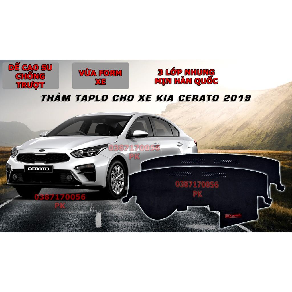 Thảm chống nóng taplo cerato nhung mịn