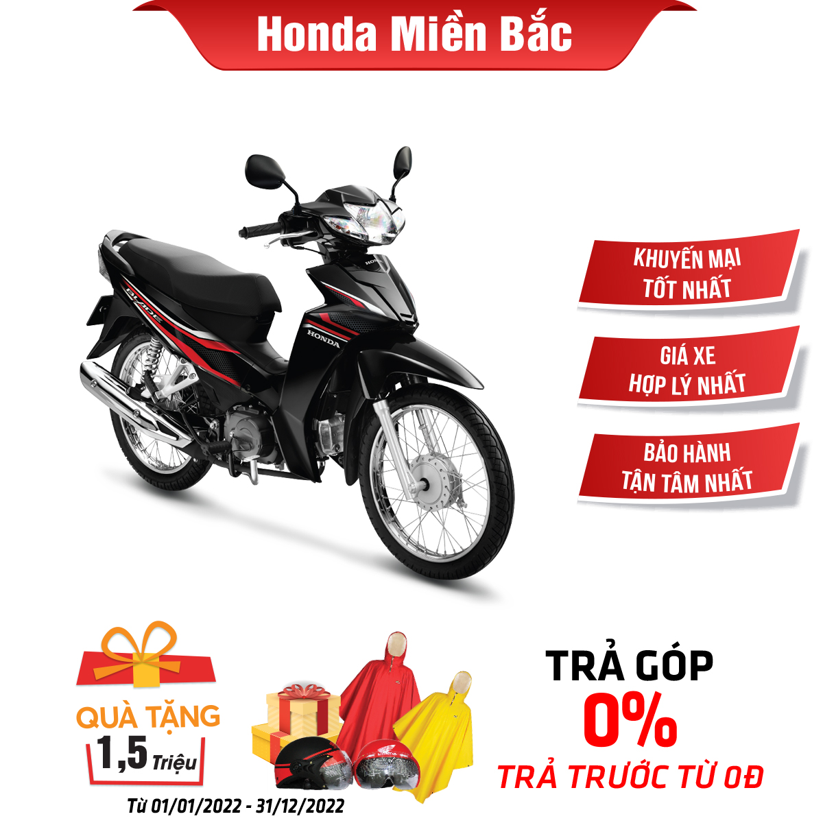 Xe máy Honda Blade 110cc - Phiên bản Tiêu chuẩn