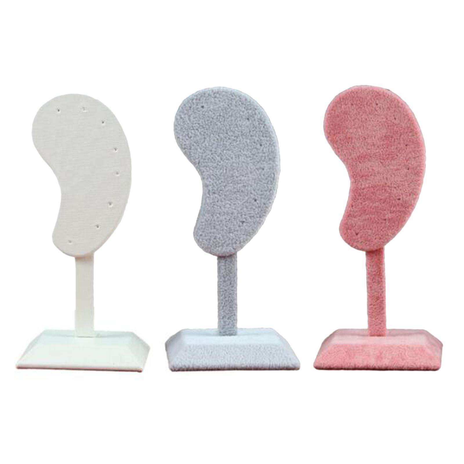 4x Earring Display Stand Muti-purpose Unique Ear-Shape Ear Studs Organizer Holder Bedroom Decor
