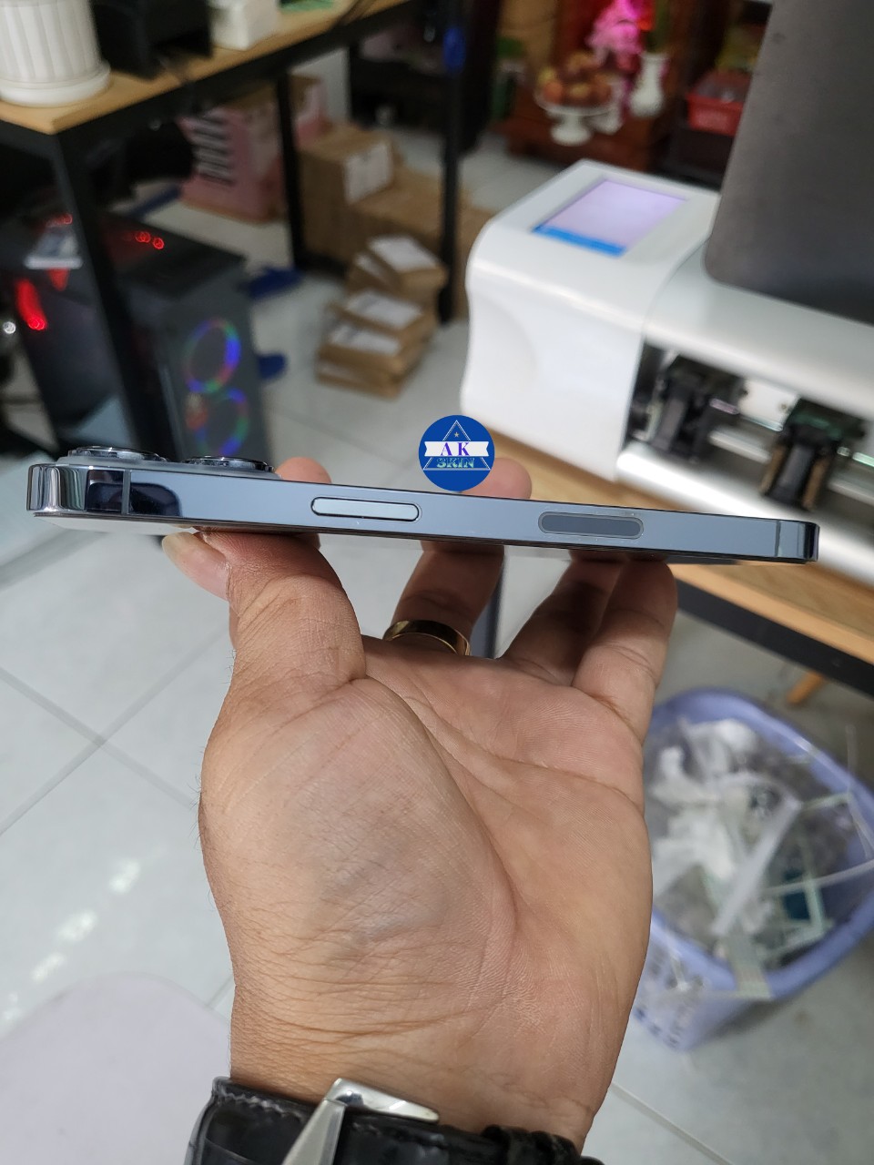 Bộ Dán viền PPF dành cho iP 12 đến 15 PRO MAX , miếng dán dán chuẩn từng chi tiết, full từng lỗ loa, bảo vệ viền máy t
