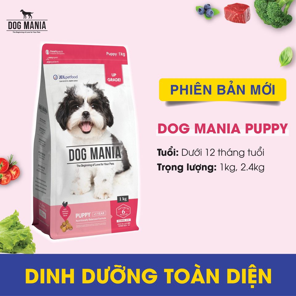 Dog Mania - Thức ăn hạt CHO CHÓ NHỎ nhập khẩu HÀN QUỐC
