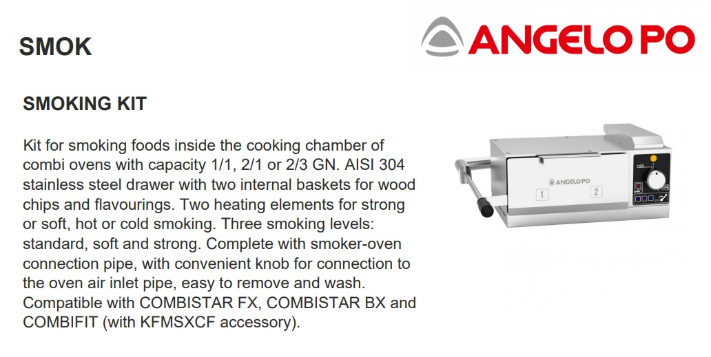 Máy Xông Khói Thực Phẩm Angelo Po Smoked - Hàng Chính Hãng