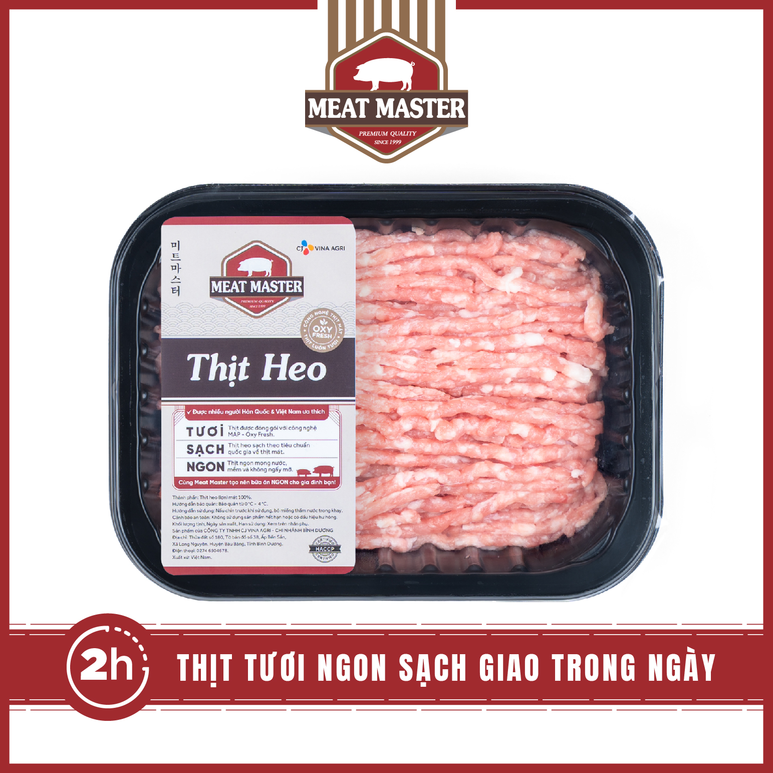 [GIÁ THẤP NHẤT THÁNG] Thịt heo xay Meat Master ( 400 G ) - Giao nhanh