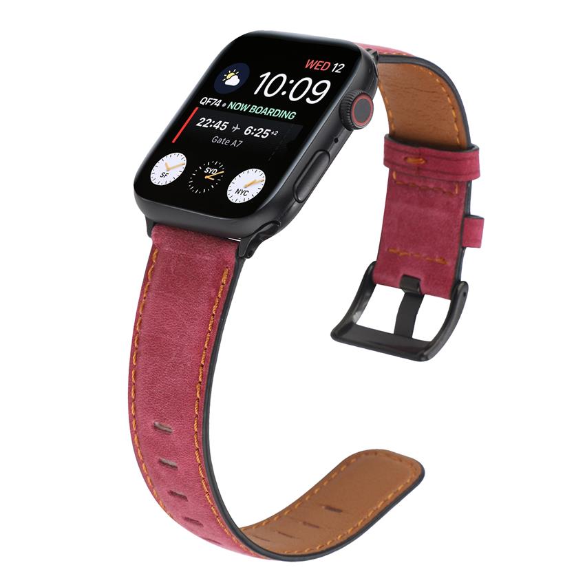 Dành cho iWatch 38/40 / 41mm 42/44/45 / 49mm iWatch Series 1 2 3 4 5 6 7 8 SE ULTRA  Dây da thật cổ điển