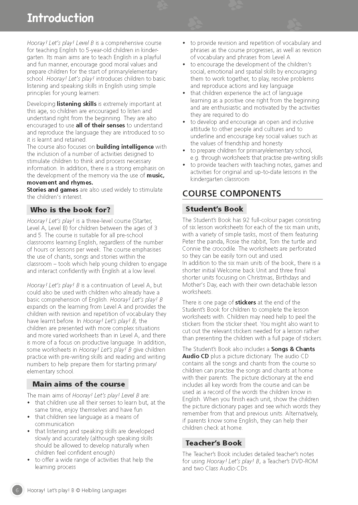 Hooray Let's Play Level B Teacher’s Book (with Audio CDs, DVD-ROM)