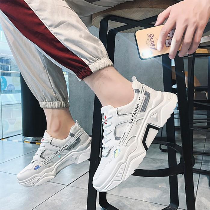 Giày thể thao nam, Giày nam tăng chiều cao 5cm Phản Quang WATAHHH cực chất CK01