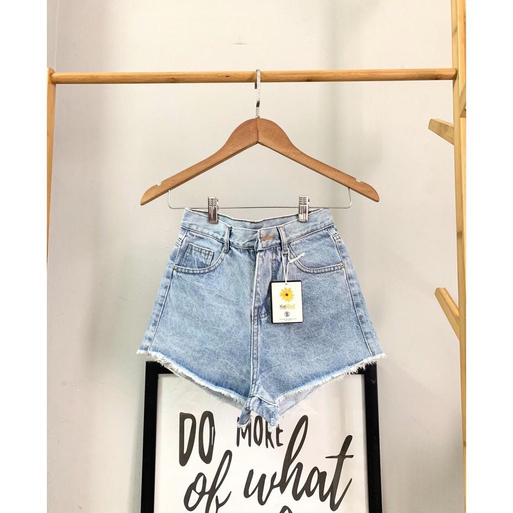 Quần Short Jean 2 Màu Xanh/ Xanh Đậm