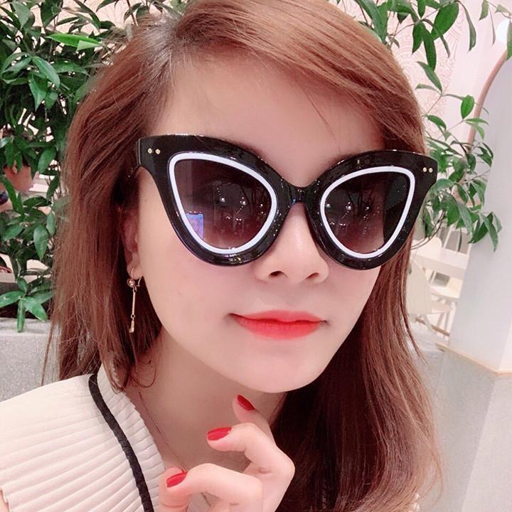 Mắt kính nữ kính mát thời trang mắt mèo MS 16