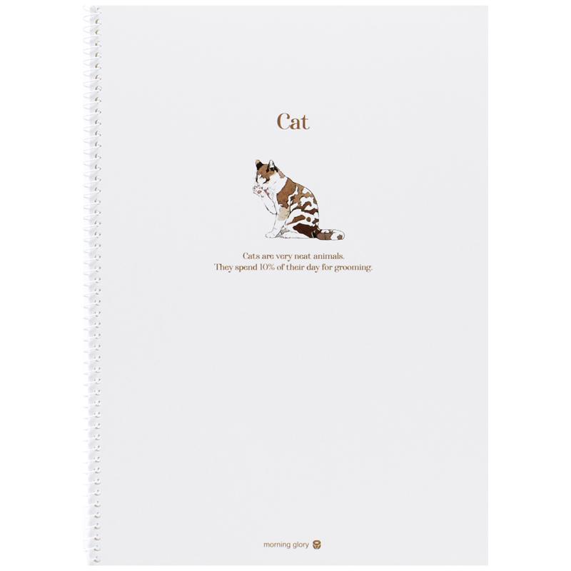 Sổ Lò Xo Vintage Animal - Kẻ Ngang - Morning Glory 10230-89768 - Cat