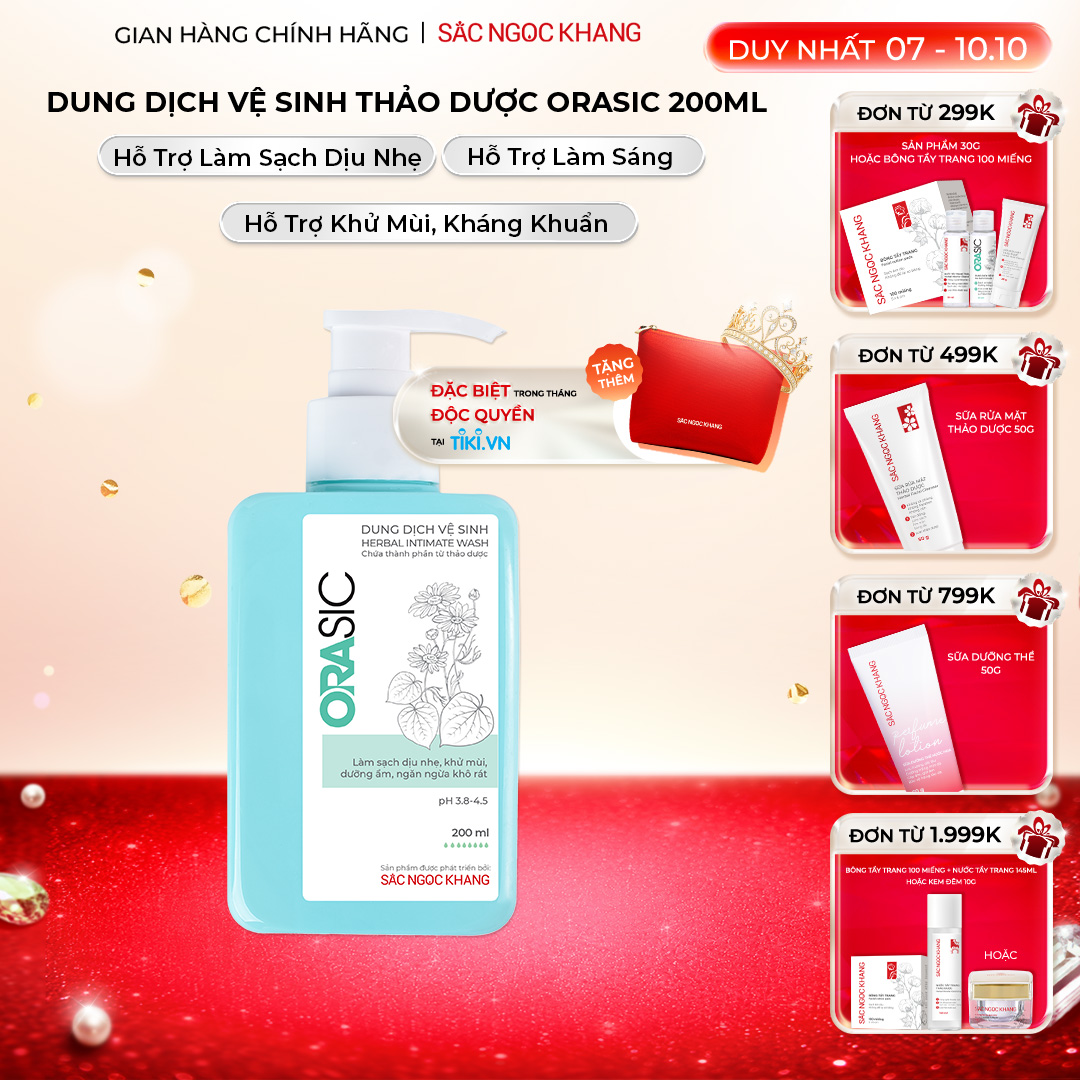 Dung dịch vệ sinh hằng ngày Orasic 200ml