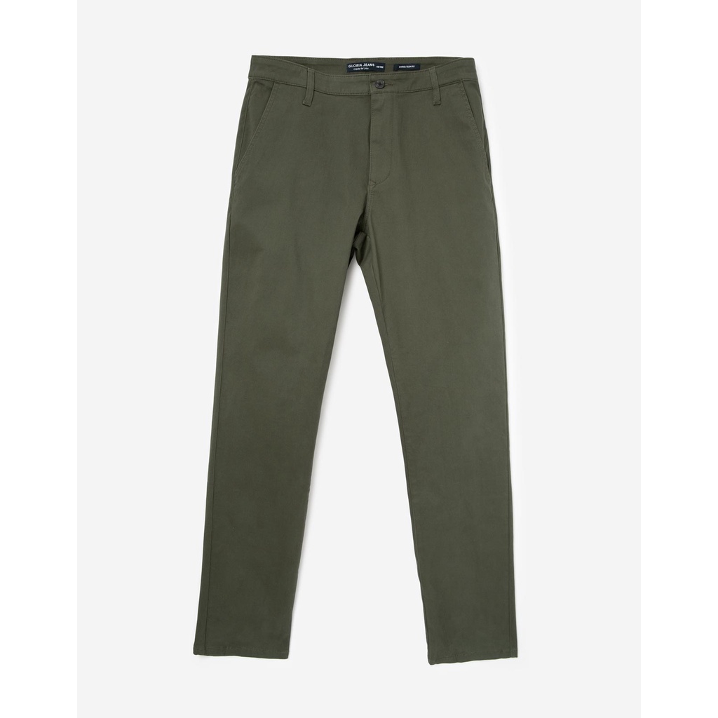 Quần Kaki Slim skinny Chinos GJ dành cho Nam. Chất kaki cotton mềm mại. Dáng slim skinny gọn gàng. Co giãn thoải mái