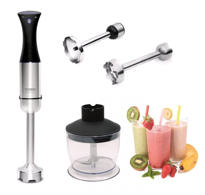 Máy Xay Sinh Tố Cầm Tay CASO Stabmixer HB 800 Vỏ Hợp Kim Sang Trọng, Xay Sinh Tố, Nước Sốt, Xay Ăn Dặm Cho Bé Dung Tích 0.8L, Công Suất 800W - Hàng Nhập Khẩu Đức