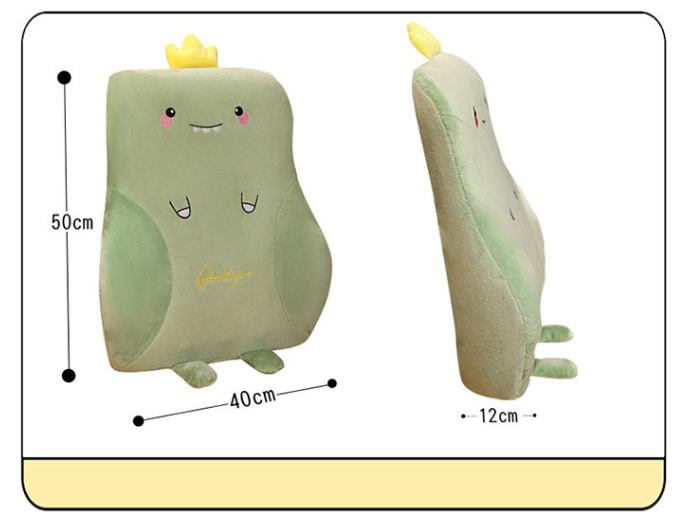 Gối Tựa Lưng Cao Su Non Hình Thú Dễ Thương Mẫu Mới Đệm Lưng Cỡ Lớn Cho Ô Tô, Dân Văn Phòng, Học Sinh
