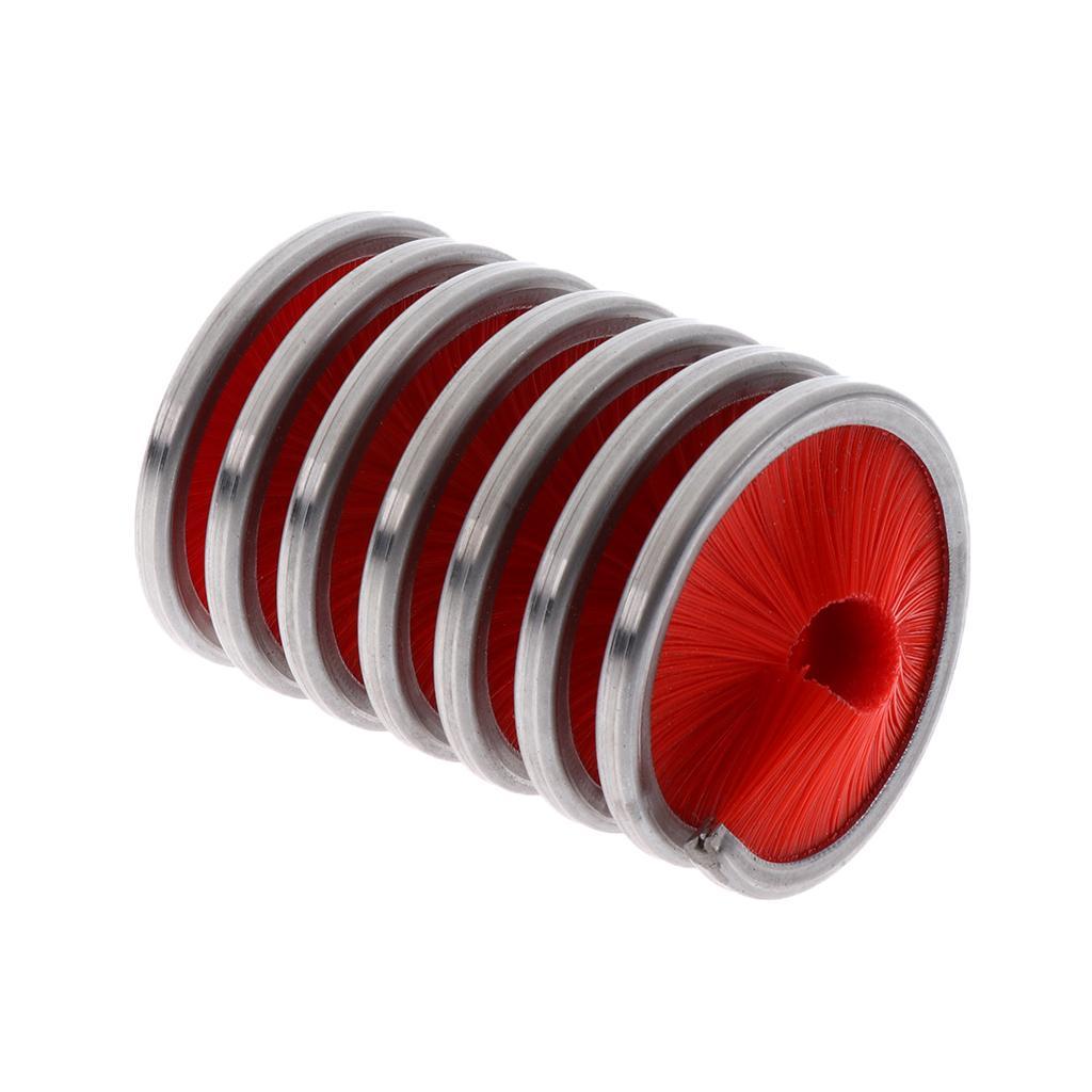 2pcs Black & Red Cylinder-shape Brush for Cleaning Tree Climbing & Rock Climbing Caving Rope Cord 8- 13mm