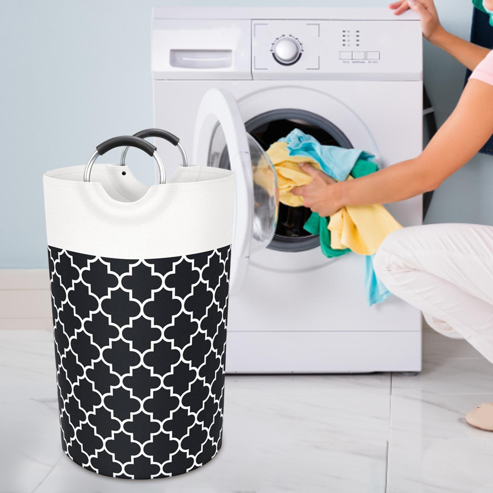 Laundry Organizer Bag Storage Clothes Basket for Bedroom Bathroom